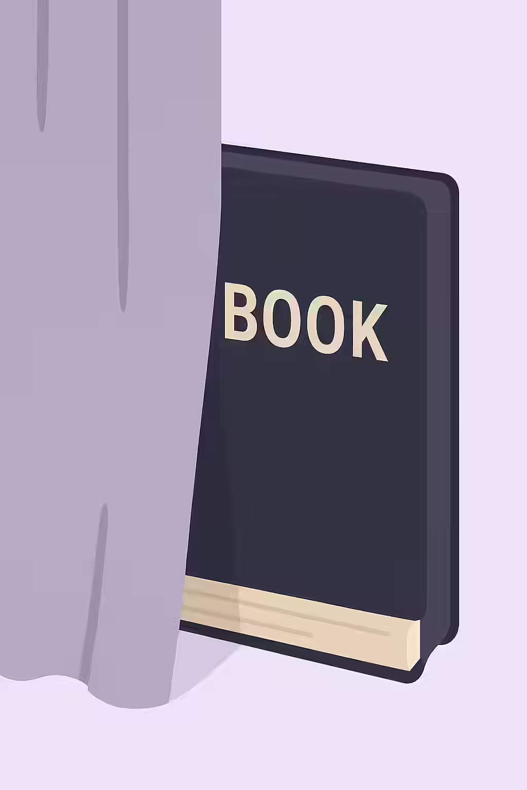 An illustration of a hidden book, symbolizing the importance of fixing canonicals only in rendered HTML.