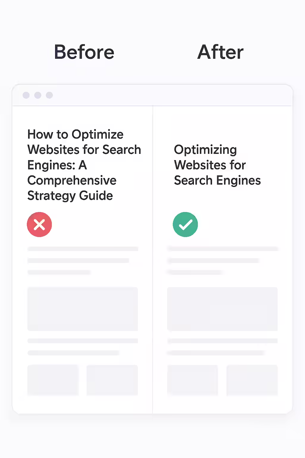 An illustration of a pair of scissors cutting a long H1 tag, symbolizing the process of shortening a long H1 tag.