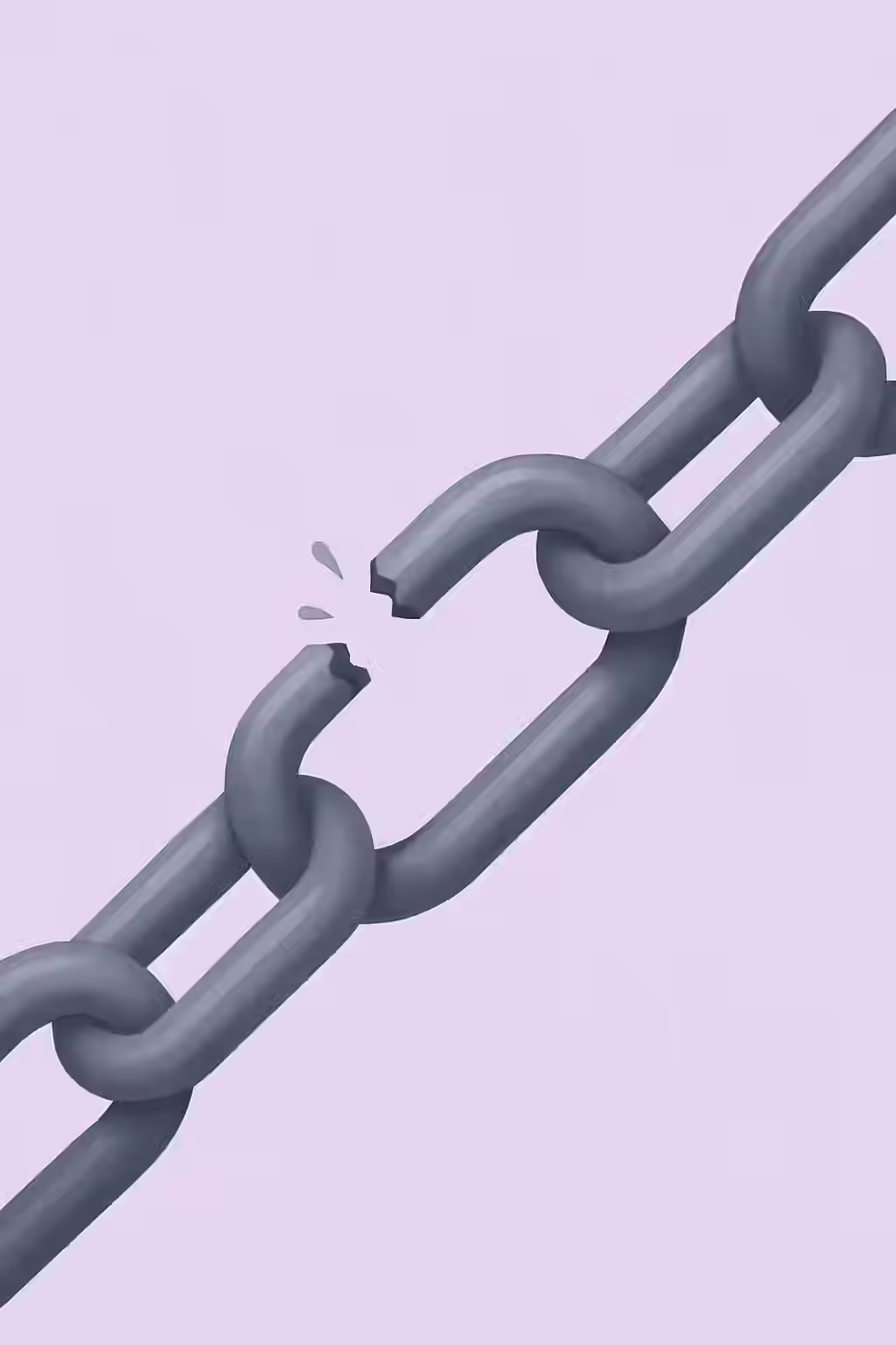 An illustration of a broken link tag, symbolizing an invalid attribute in a canonical annotation.