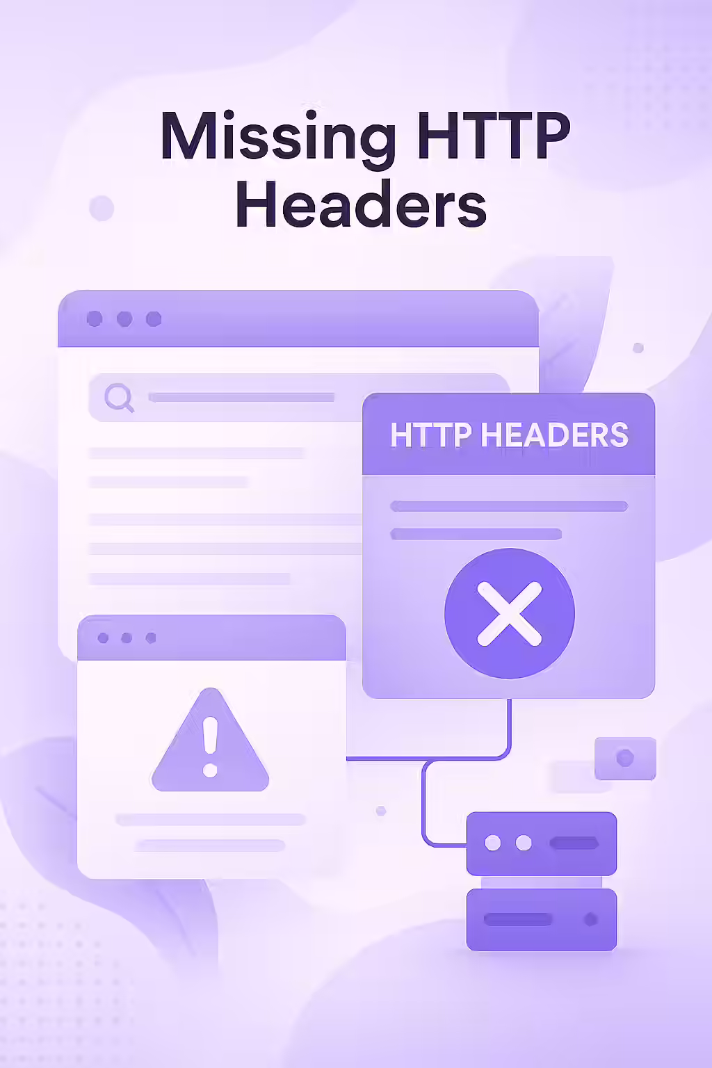 An illustration of a shield and a checklist, symbolizing the importance of implementing HTTP security headers.