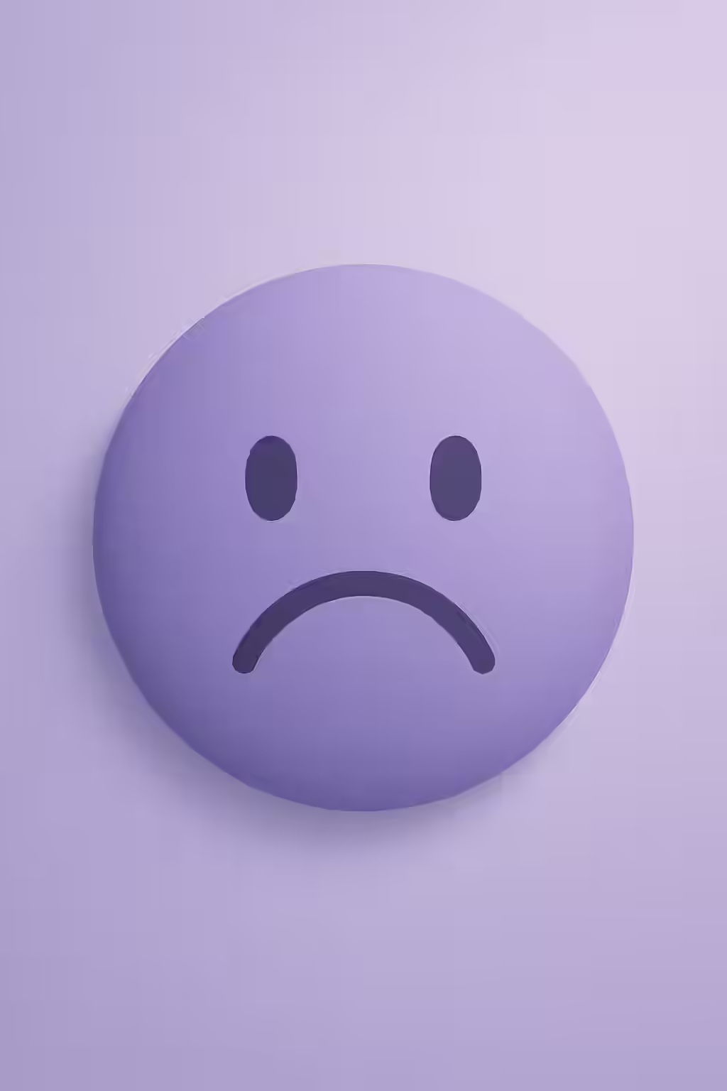 An illustration of a sad face, symbolizing the importance of fixing URLs on Google with issues.