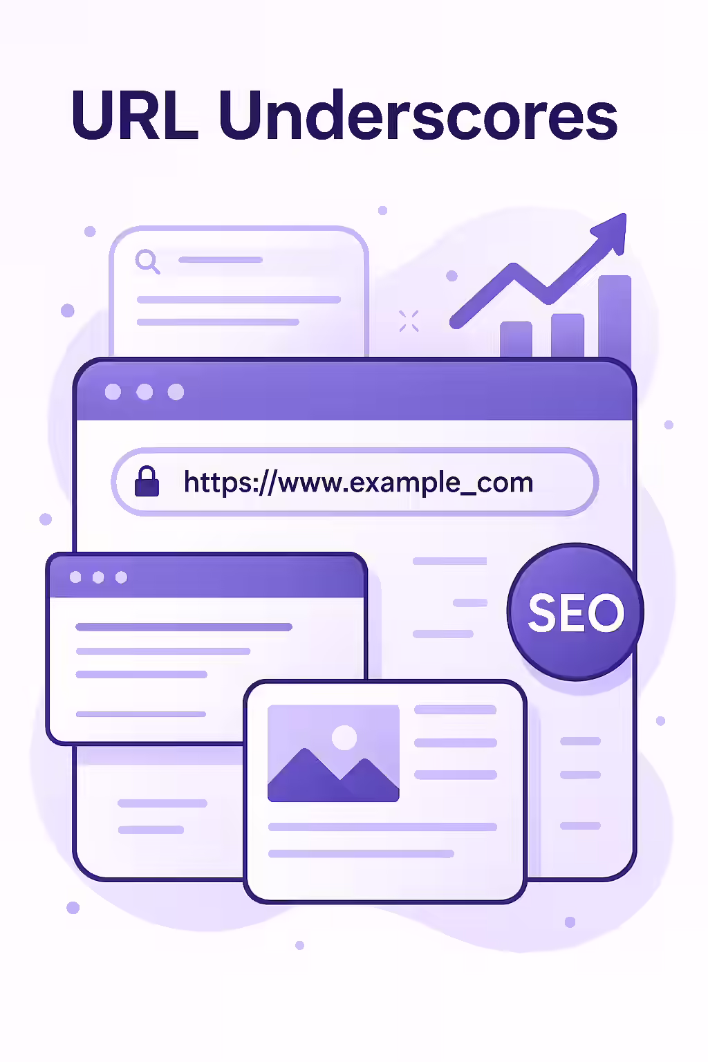 A street sign showing a hyphen pointing to an 'SEO-Friendly' path and an underscore pointing to a 'Confusing' path.