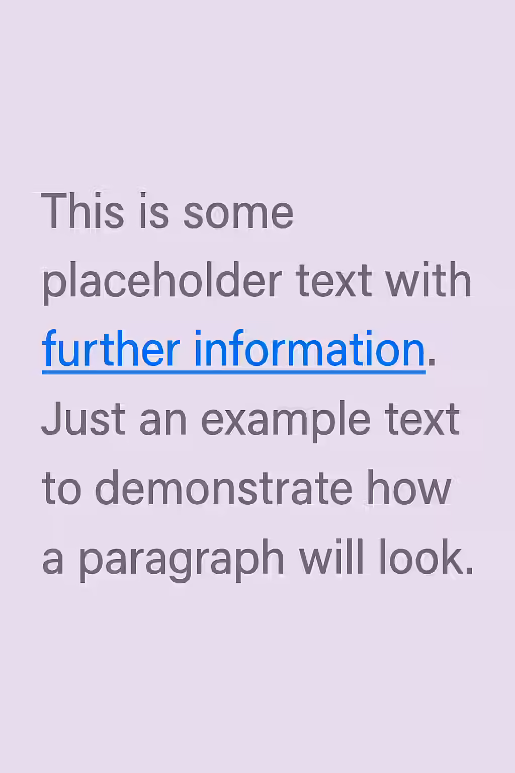 An illustration of a link that is clearly distinguishable from the surrounding text, symbolizing the importance of distinguishable links.