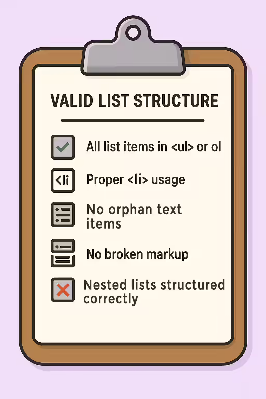 list checklist