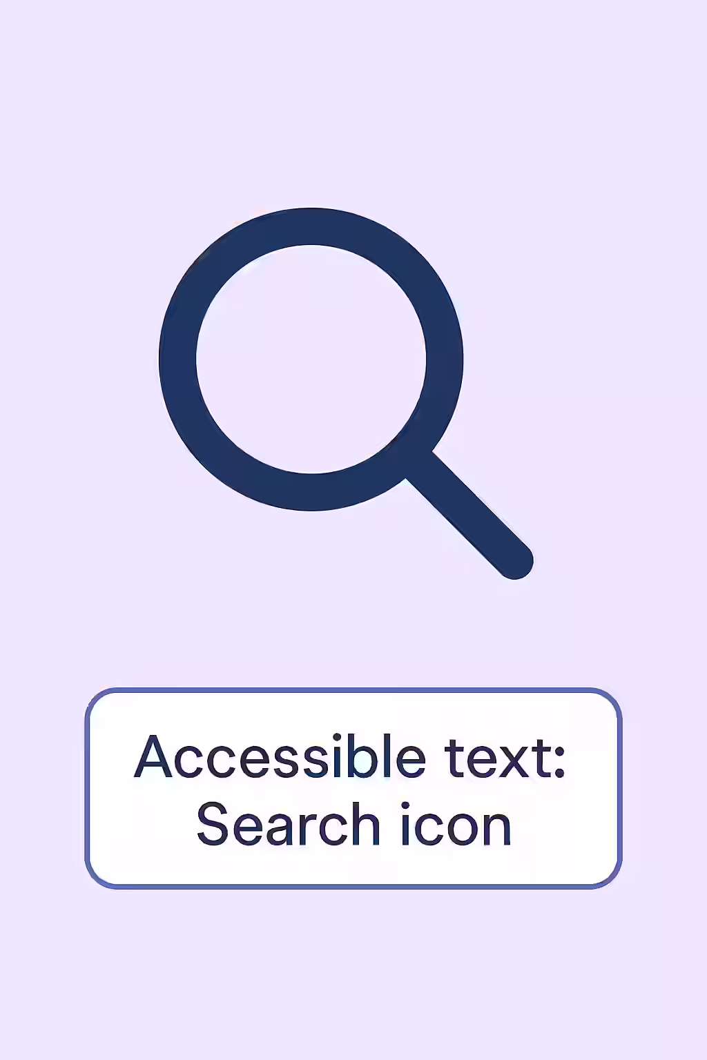 An illustration of an SVG image with a clear and descriptive accessible text, symbolizing the importance of accessible text for SVG images.