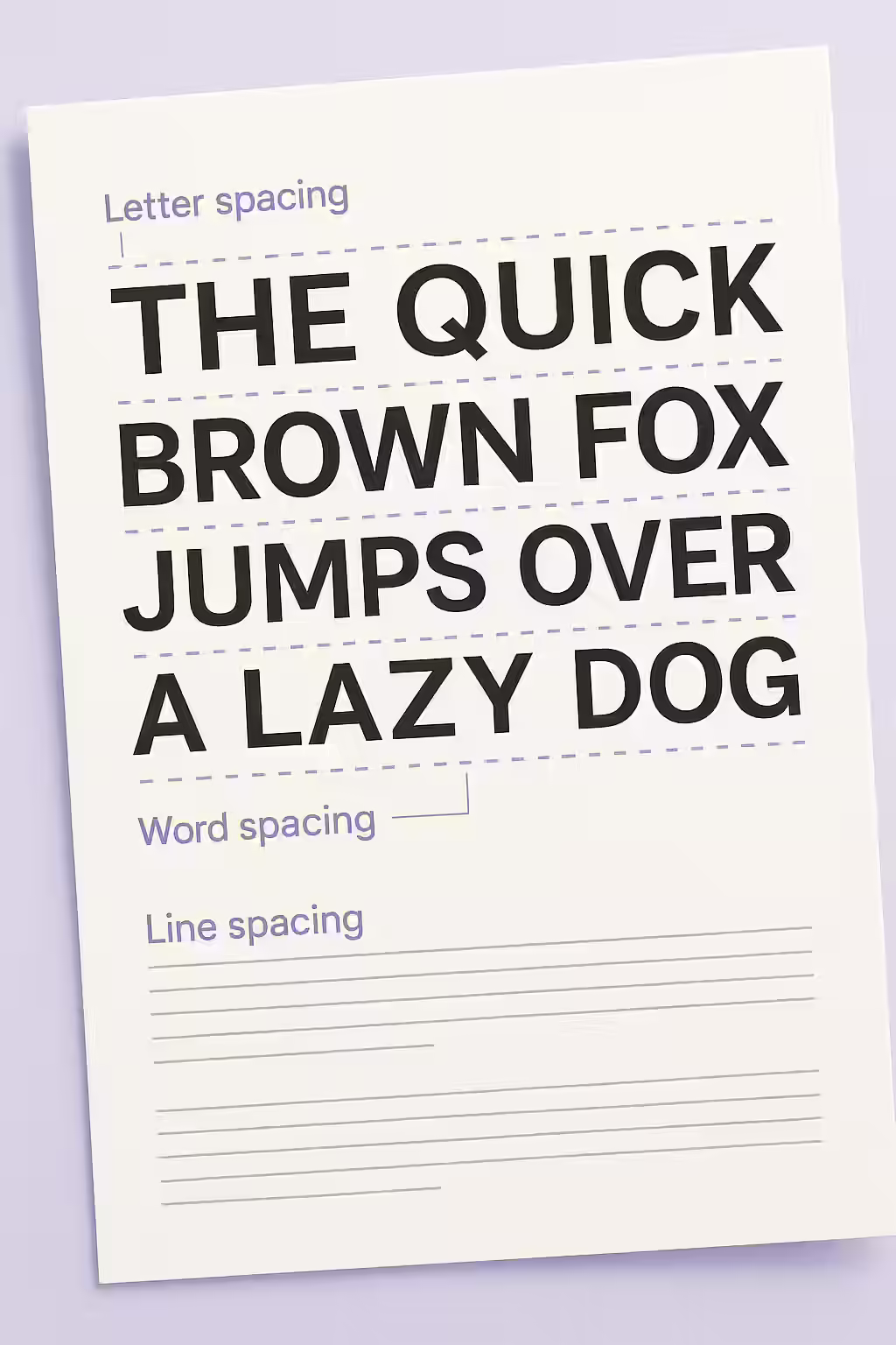 An illustration of text with adjustable spacing, symbolizing the importance of adjustable inline text spacing.